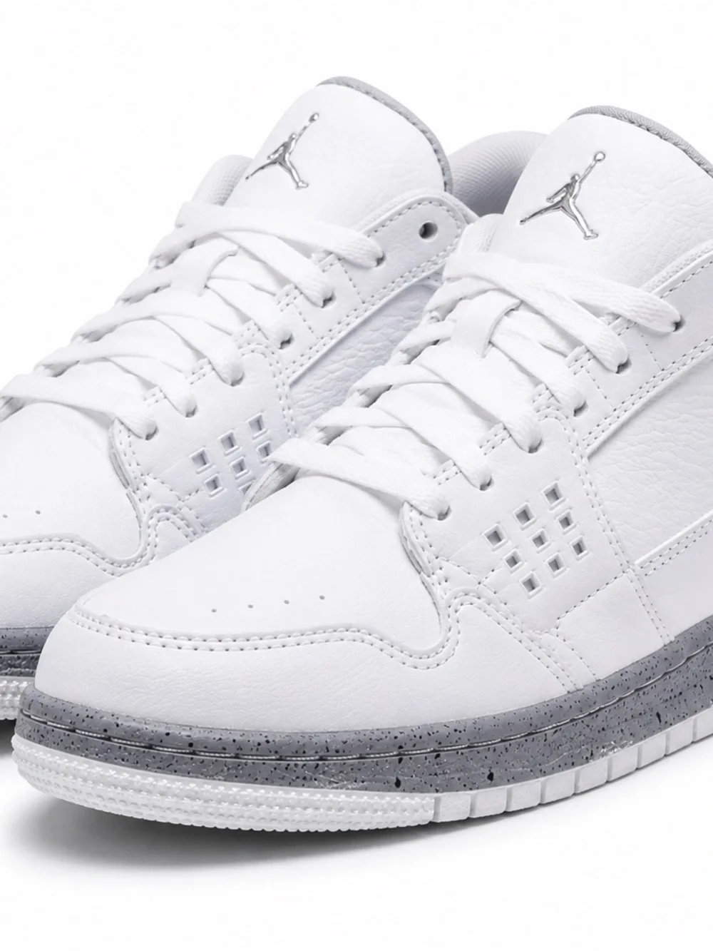 Jordan Men’s White and Gray Low-Top Sneakers